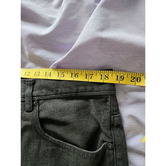 Sean John Mens Y2k 38x32 Black Original Garvey Dark Wash Denim Jeans Loose Baggy - Picture 9 of 11